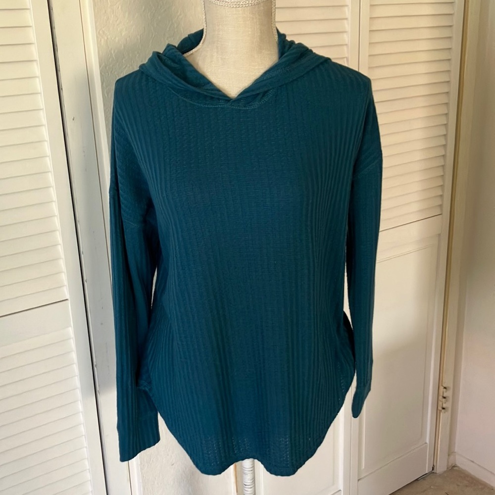 Chaser Teal Hooded Top‎